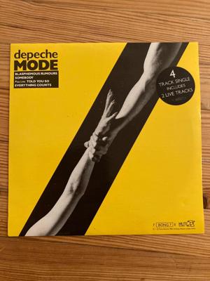 Tumnagel för auktion "Depeche Mode DM Blasphemous Rumours Somebody Singel"