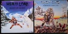 Tumnagel för auktion "HEAVY LOAD - Death Or Glory (Blå) LP & Stonger Than Evil (Röd) LP"