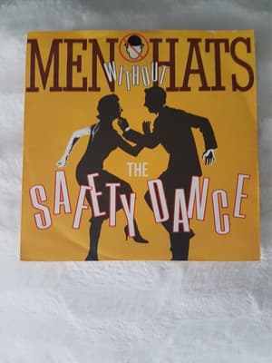 Tumnagel för auktion "MEN WITHOUT HATS - THE SAFETY DANCE (VINYL SINGEL)"
