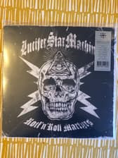 Tumnagel för auktion "Lucifer Star Machine ”rock n roll martyrs” LP - rock /punk"