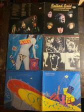 Tumnagel för auktion "ROLLING STONES - 4 Album! Originalinners & Insert. RnB. Prog-Rock. 5-LP"