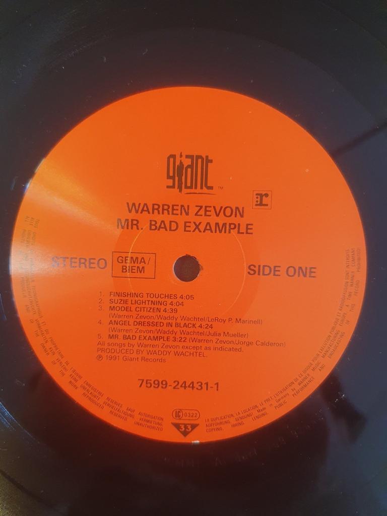 Warren Zevon Mr. Bad Example ++ RARE Dylan Springsteen ++ Vinylkoll