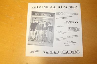 Tumnagel för auktion "P4 Kristianstad Kriminella gitarrer"