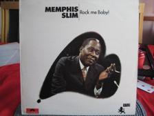 Tumnagel för auktion "LP: MEMPHIS SLIM: " ROCK ME BABY " Fr.1967."